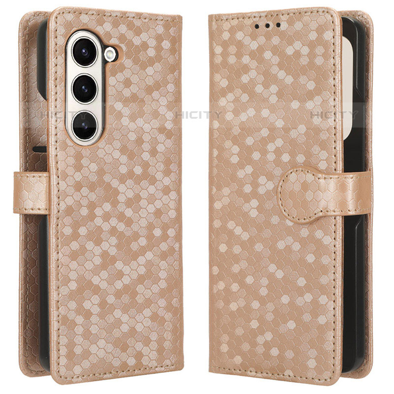 Custodia Portafoglio In Pelle Cover con Supporto C01X per Samsung Galaxy Z Fold5 5G