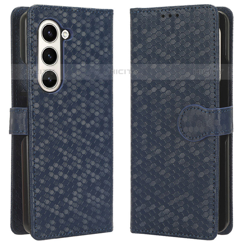 Custodia Portafoglio In Pelle Cover con Supporto C01X per Samsung Galaxy Z Fold5 5G