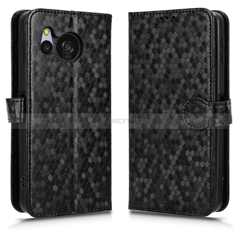 Custodia Portafoglio In Pelle Cover con Supporto C01X per Sharp Aquos Sense8