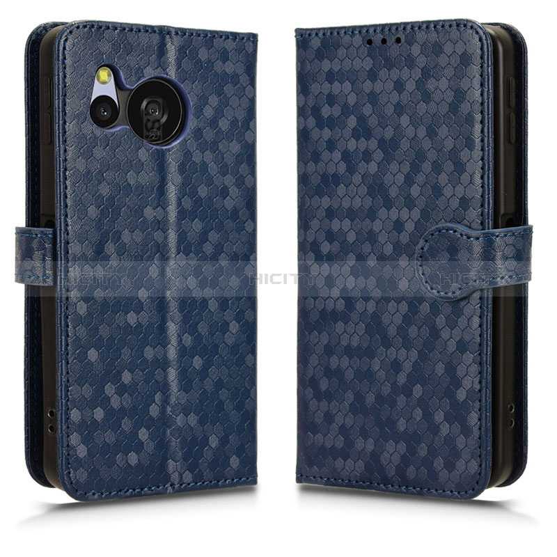 Custodia Portafoglio In Pelle Cover con Supporto C01X per Sharp Aquos Sense8