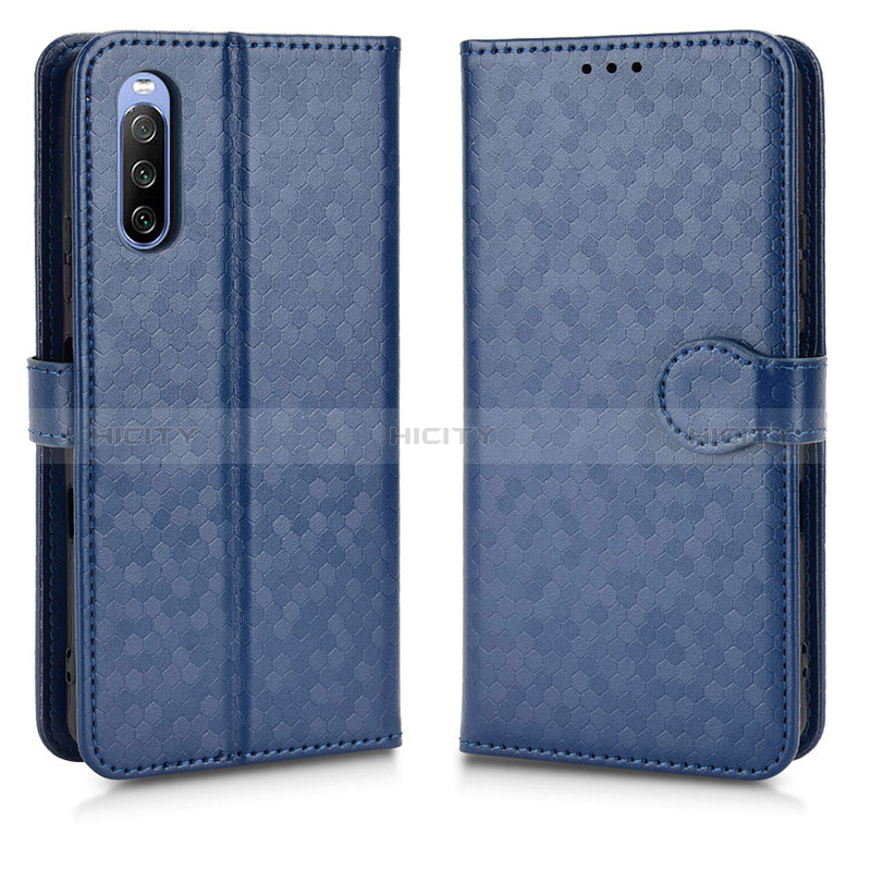 Custodia Portafoglio In Pelle Cover con Supporto C01X per Sony Xperia 10 III