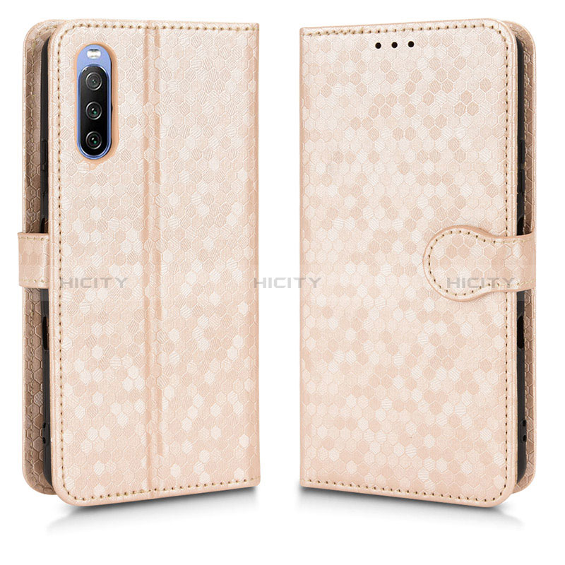 Custodia Portafoglio In Pelle Cover con Supporto C01X per Sony Xperia 10 III