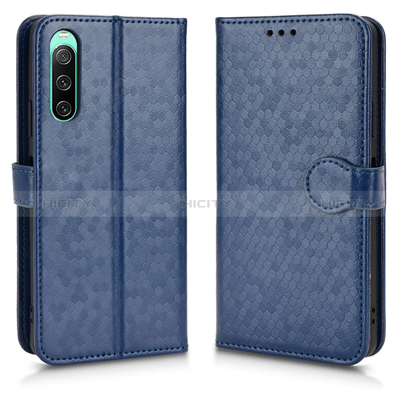 Custodia Portafoglio In Pelle Cover con Supporto C01X per Sony Xperia 10 IV SO-52C