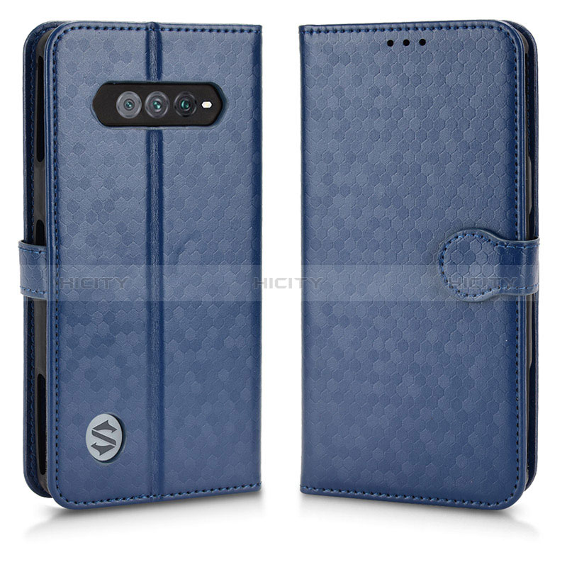 Custodia Portafoglio In Pelle Cover con Supporto C01X per Xiaomi Black Shark 4S Pro 5G Blu