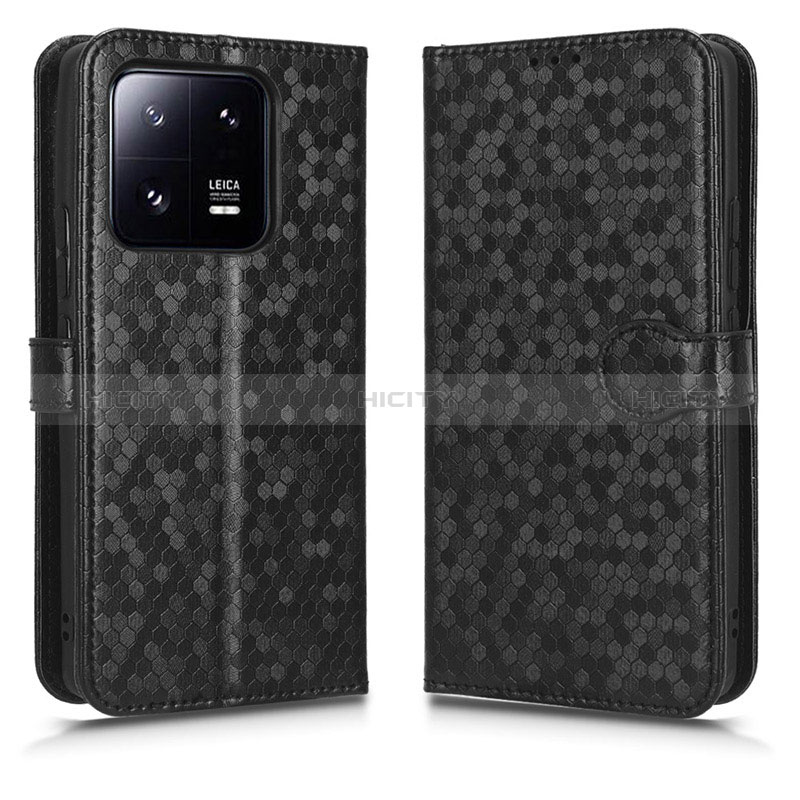 Custodia Portafoglio In Pelle Cover con Supporto C01X per Xiaomi Mi 13 Pro 5G Nero