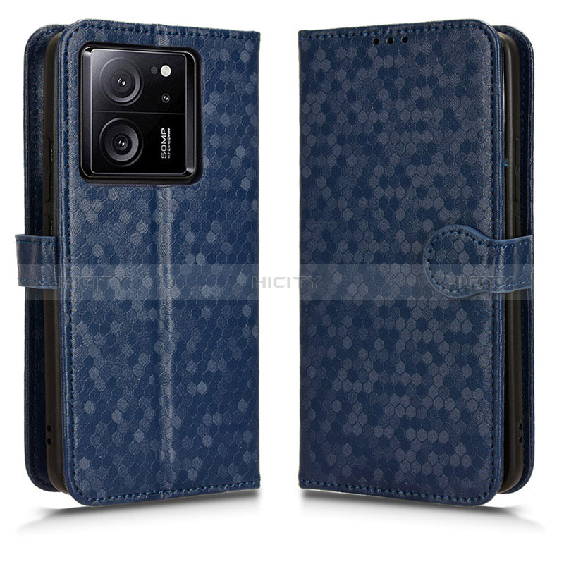 Custodia Portafoglio In Pelle Cover con Supporto C01X per Xiaomi Mi 13T 5G Blu