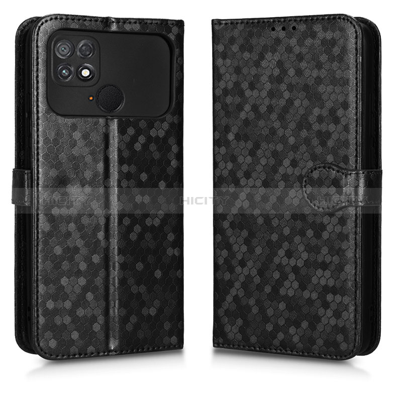 Custodia Portafoglio In Pelle Cover con Supporto C01X per Xiaomi Poco C40 Nero