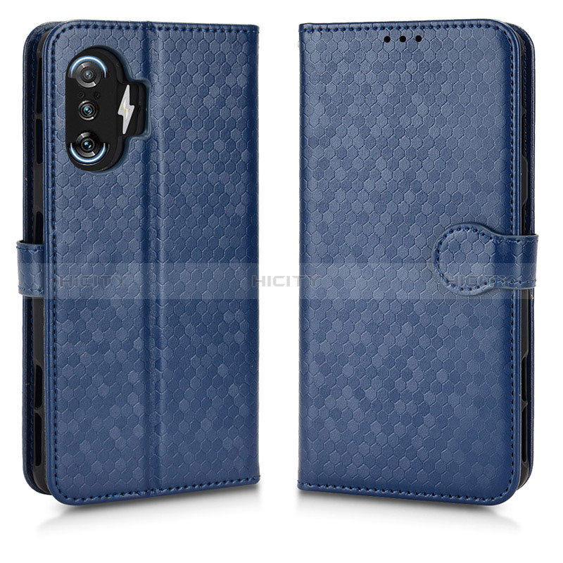 Custodia Portafoglio In Pelle Cover con Supporto C01X per Xiaomi Poco F3 GT 5G Blu