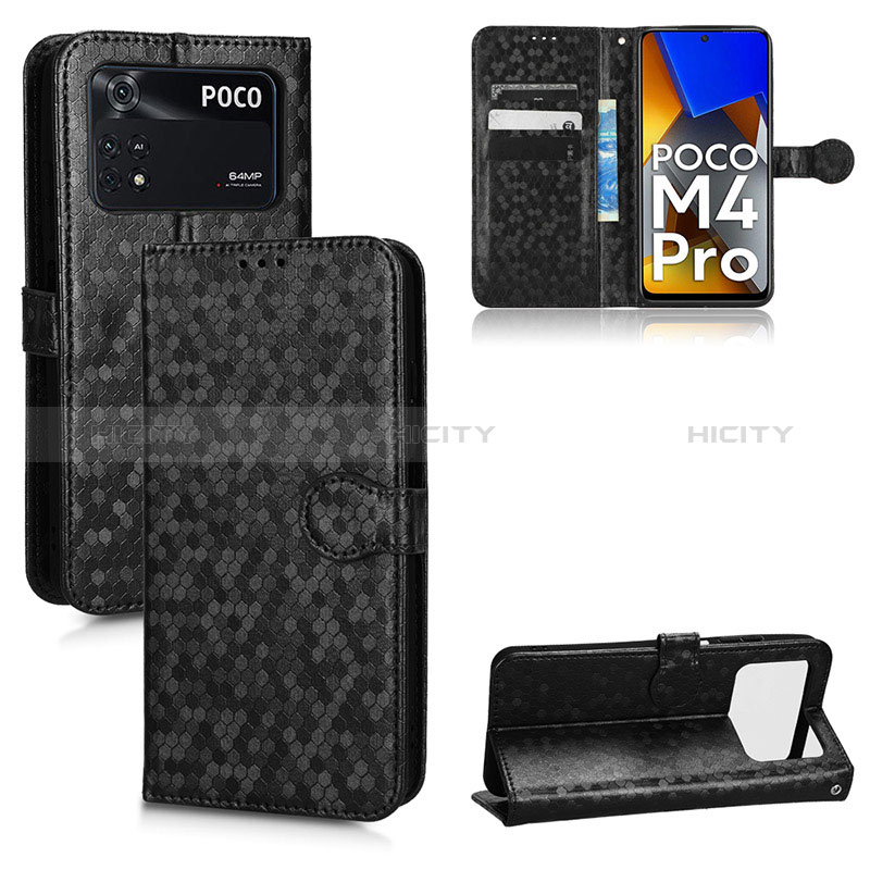 Custodia Portafoglio In Pelle Cover con Supporto C01X per Xiaomi Poco M4 Pro 4G