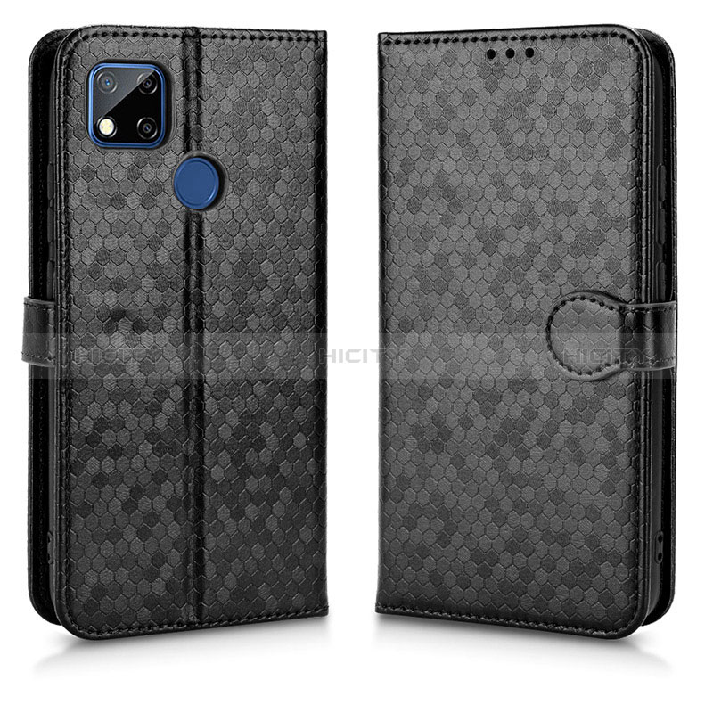 Custodia Portafoglio In Pelle Cover con Supporto C01X per Xiaomi Redmi 9 India Nero