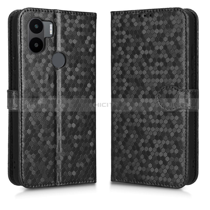 Custodia Portafoglio In Pelle Cover con Supporto C01X per Xiaomi Redmi A1 Plus Nero