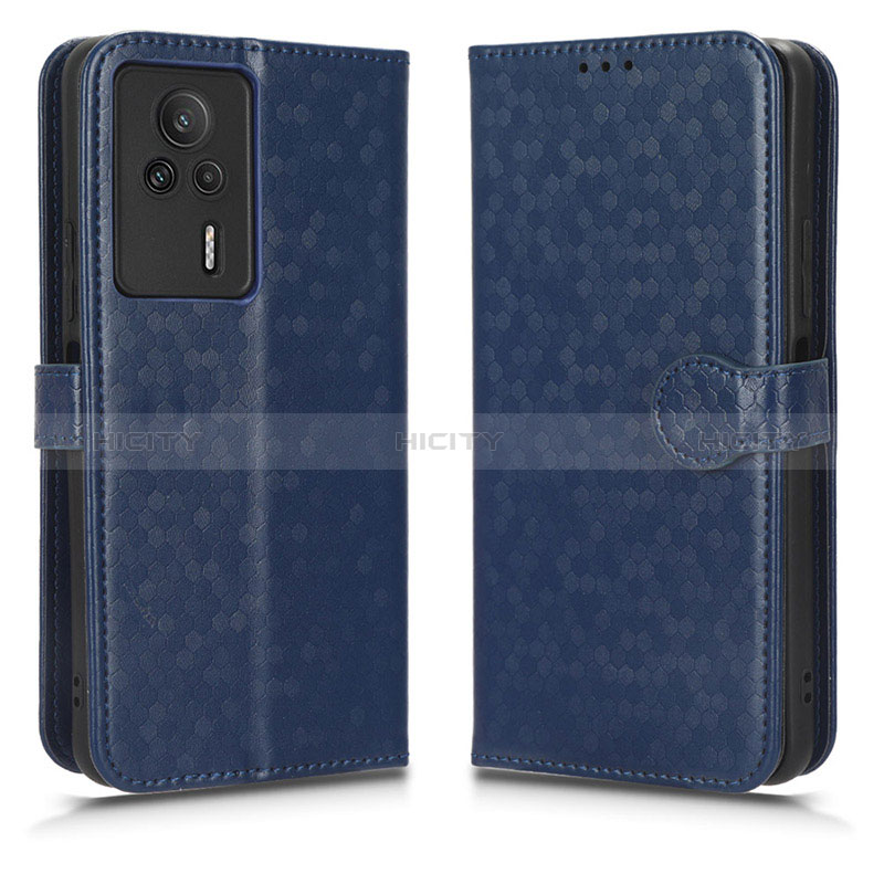 Custodia Portafoglio In Pelle Cover con Supporto C01X per Xiaomi Redmi K60E 5G Blu