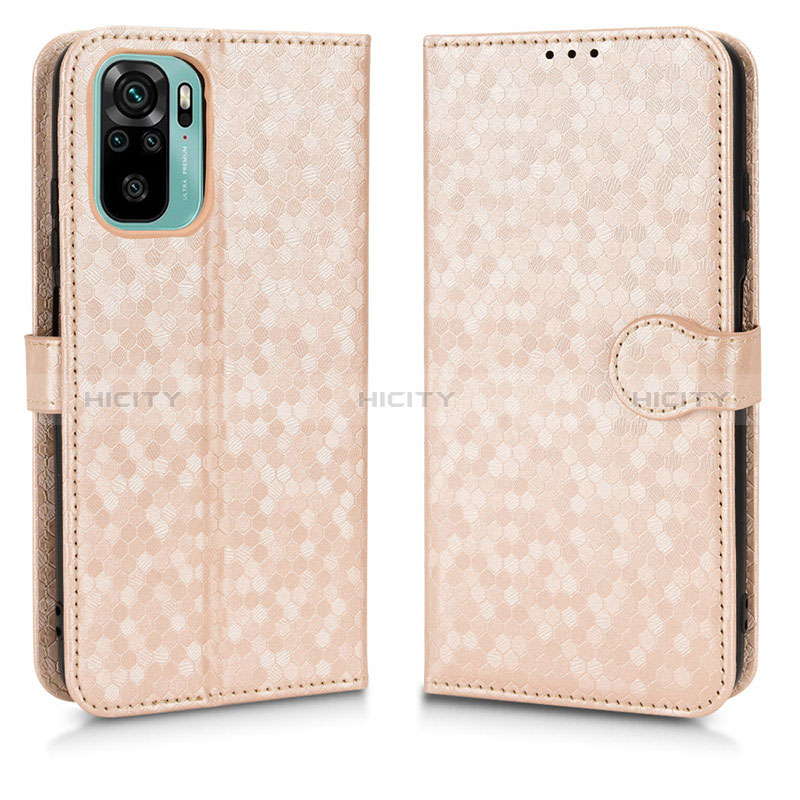 Custodia Portafoglio In Pelle Cover con Supporto C01X per Xiaomi Redmi Note 11 SE India 4G Oro