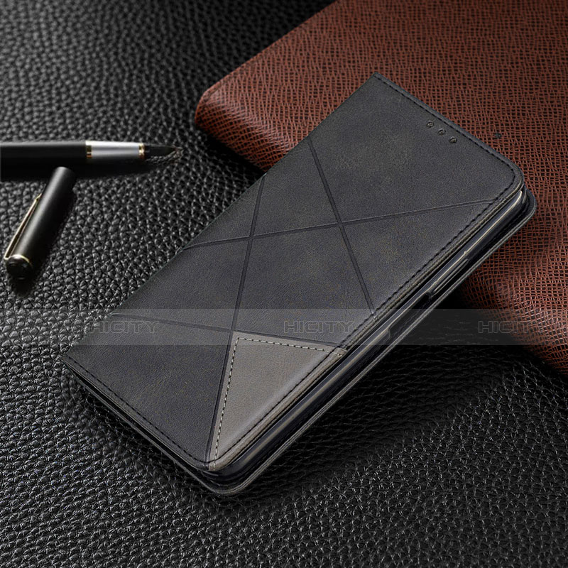 Custodia Portafoglio In Pelle Cover con Supporto C02 per Xiaomi Redmi Note 9 Nero