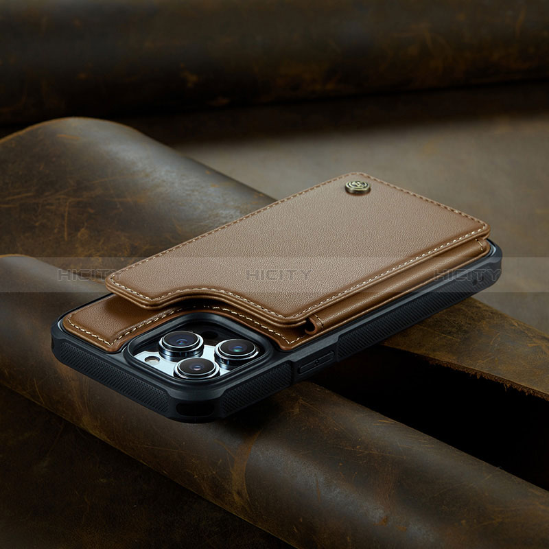 Custodia Portafoglio In Pelle Cover con Supporto C02S per Apple iPhone 15 Pro