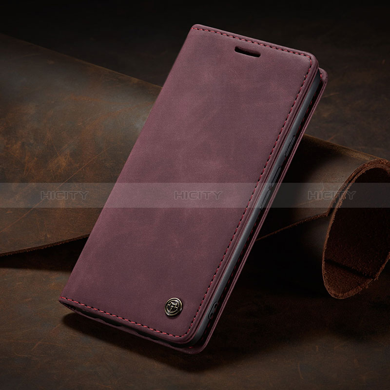 Custodia Portafoglio In Pelle Cover con Supporto C02S per Google Pixel 6a 5G Rosso Rosa