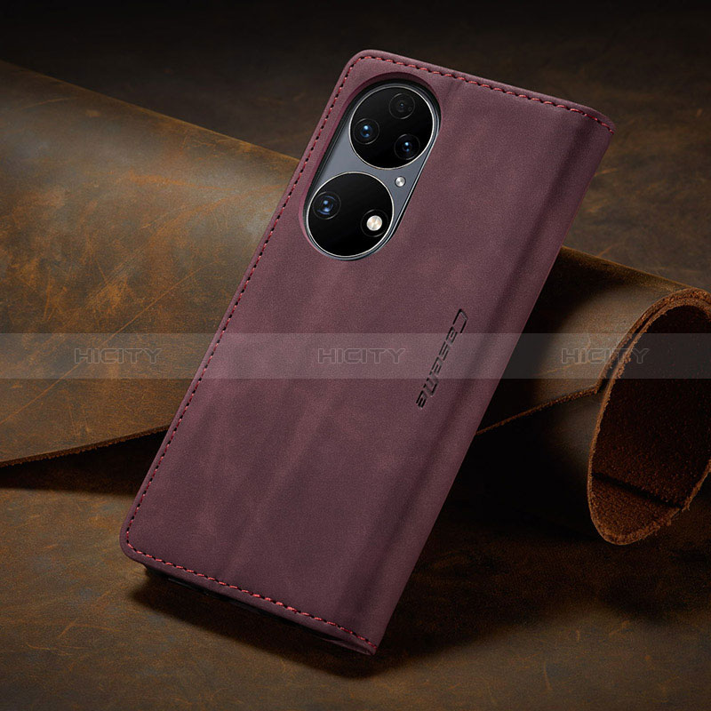 Custodia Portafoglio In Pelle Cover con Supporto C02S per Huawei P50 Pro