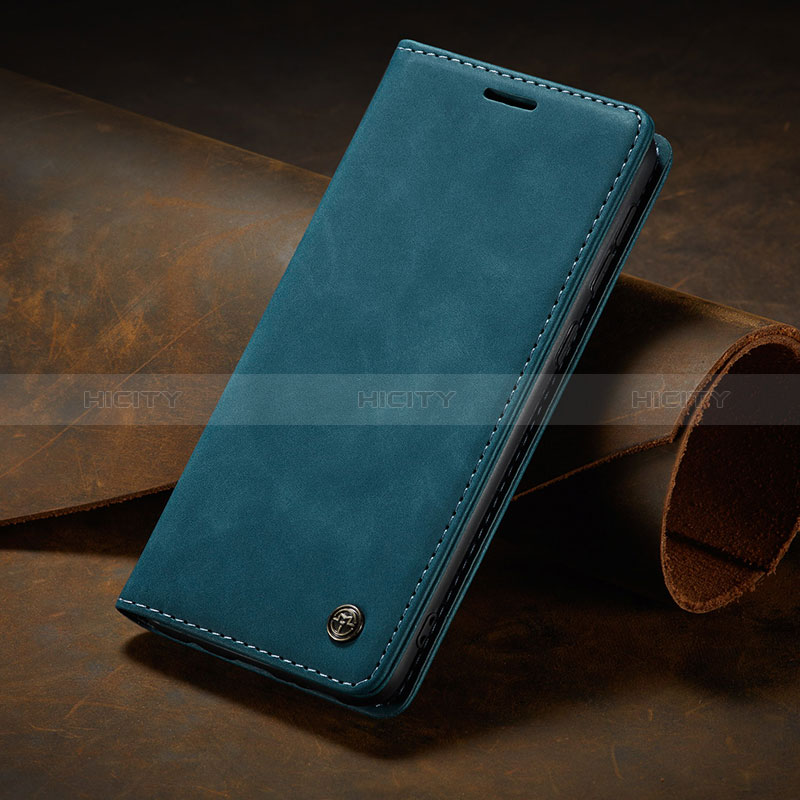 Custodia Portafoglio In Pelle Cover con Supporto C02S per Samsung Galaxy A02s Blu