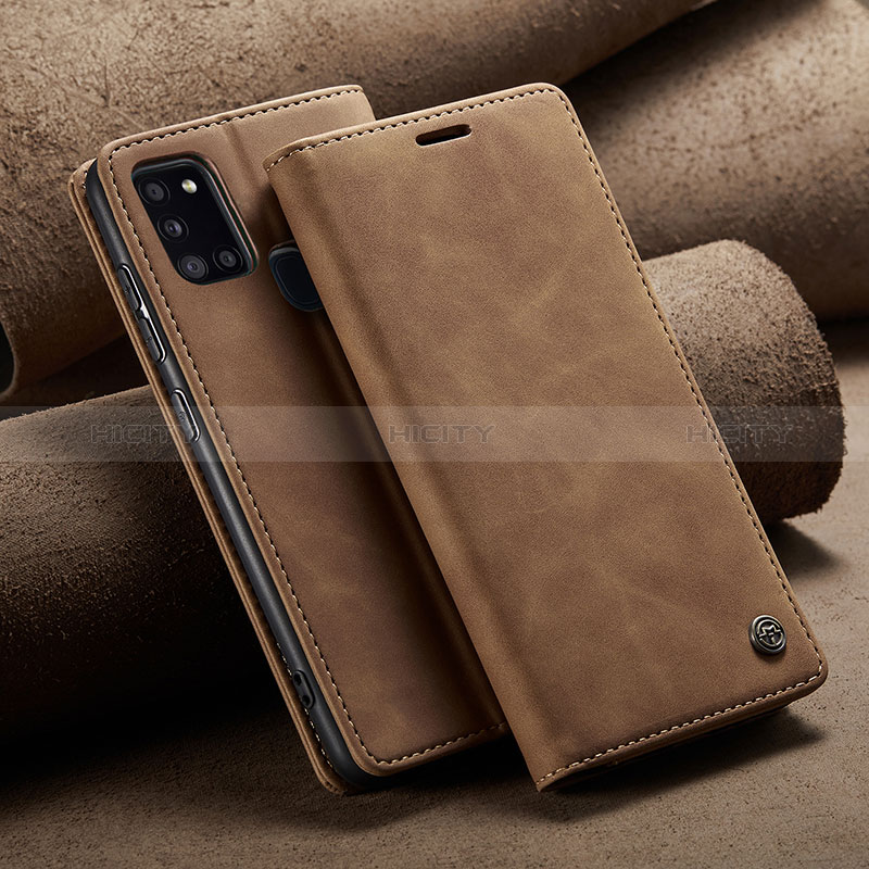 Custodia Portafoglio In Pelle Cover con Supporto C02S per Samsung Galaxy A21s