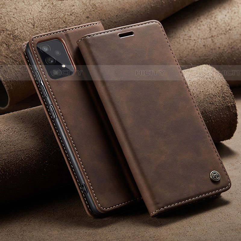 Custodia Portafoglio In Pelle Cover con Supporto C02S per Samsung Galaxy A33 5G Marrone