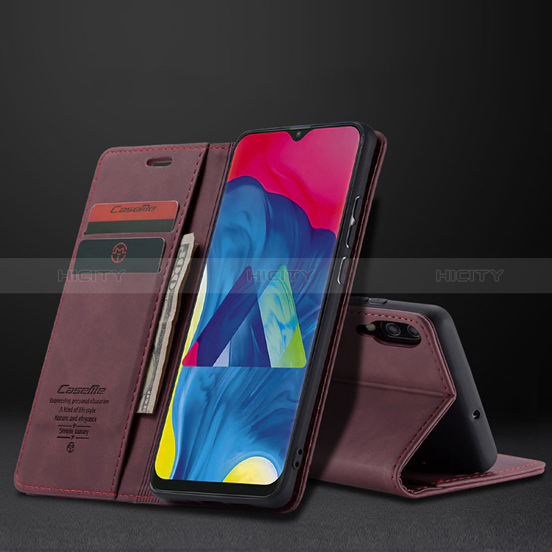 Custodia Portafoglio In Pelle Cover con Supporto C02S per Samsung Galaxy M10