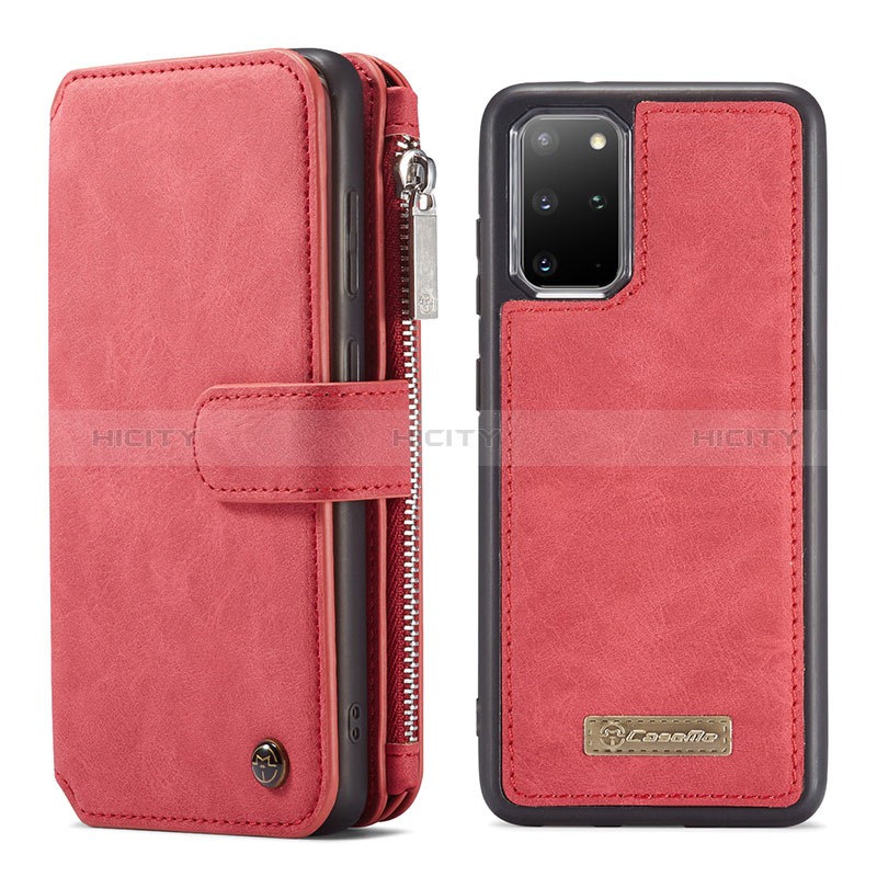 Custodia Portafoglio In Pelle Cover con Supporto C02S per Samsung Galaxy S20 Plus 5G Rosso