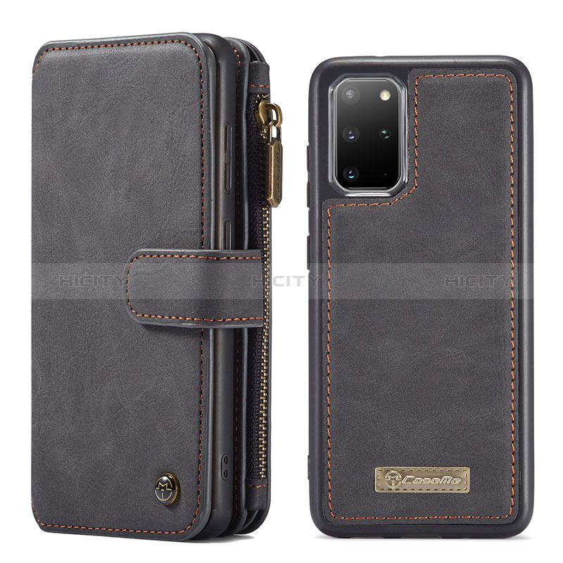 Custodia Portafoglio In Pelle Cover con Supporto C02S per Samsung Galaxy S20 Plus Nero