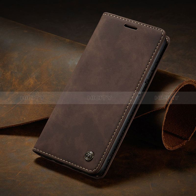 Custodia Portafoglio In Pelle Cover con Supporto C02S per Xiaomi Mi 10i 5G Marrone