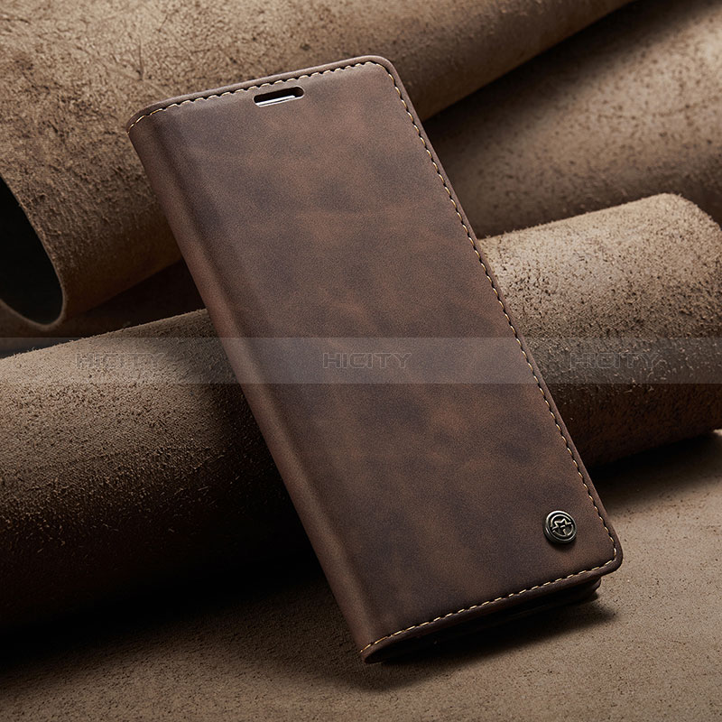 Custodia Portafoglio In Pelle Cover con Supporto C02S per Xiaomi Mi 12T Pro 5G Marrone