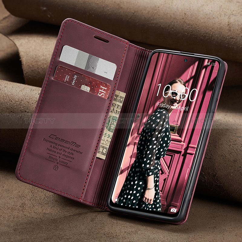 Custodia Portafoglio In Pelle Cover con Supporto C02S per Xiaomi Redmi Note 10 4G
