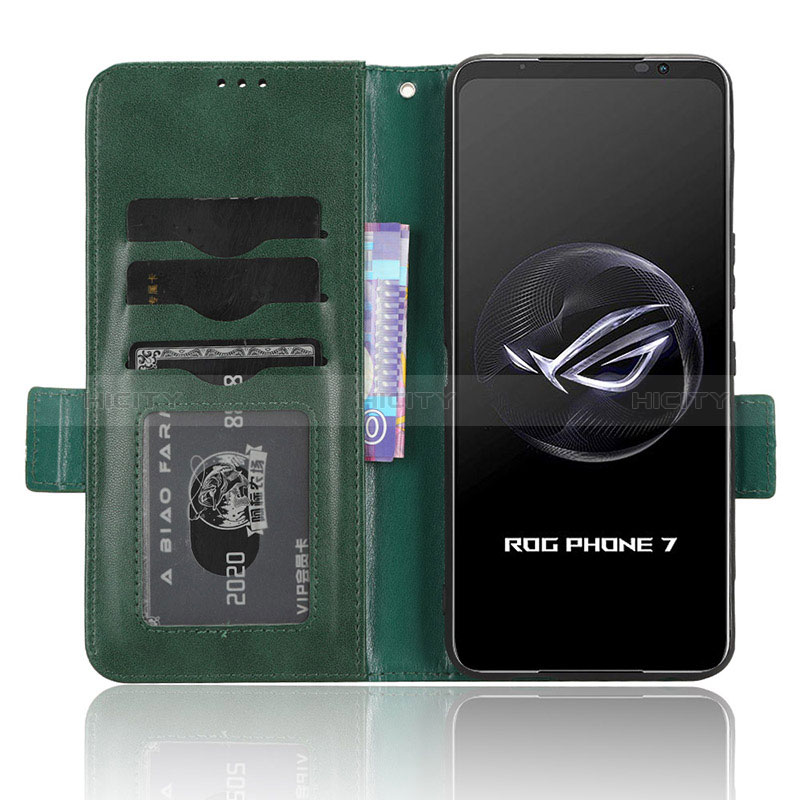 Custodia Portafoglio In Pelle Cover con Supporto C02X per Asus ROG Phone 7