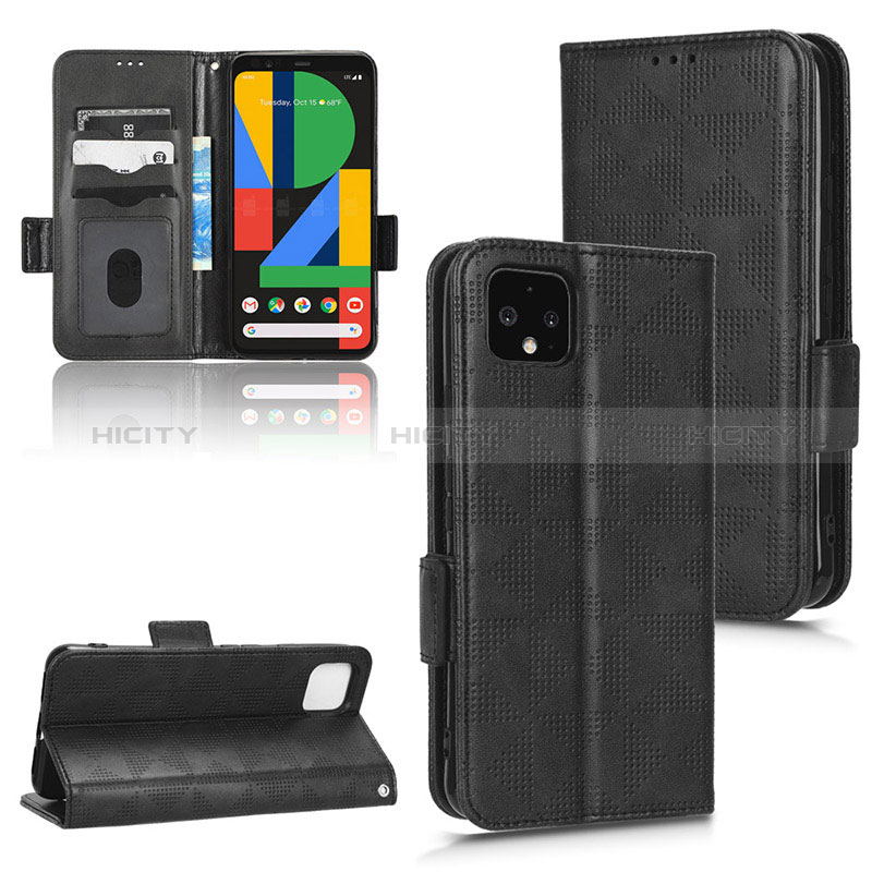 Custodia Portafoglio In Pelle Cover con Supporto C02X per Google Pixel 4