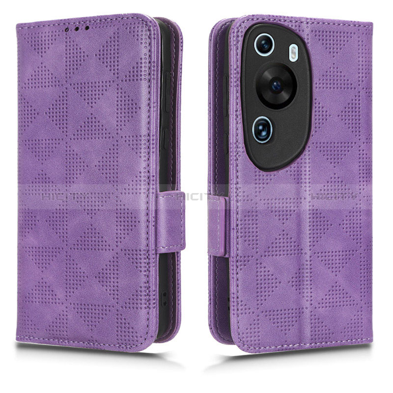 Custodia Portafoglio In Pelle Cover con Supporto C02X per Huawei P60 Art