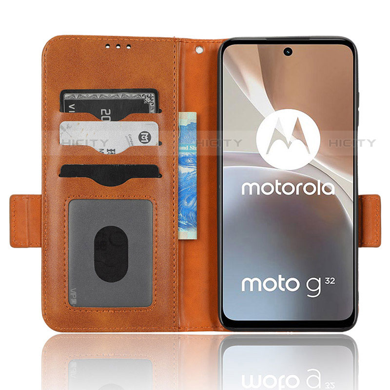 Custodia Portafoglio In Pelle Cover con Supporto C02X per Motorola Moto G32