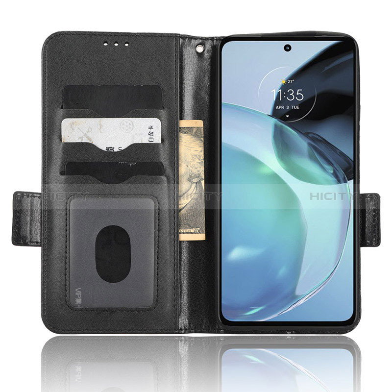 Custodia Portafoglio In Pelle Cover con Supporto C02X per Motorola Moto G72