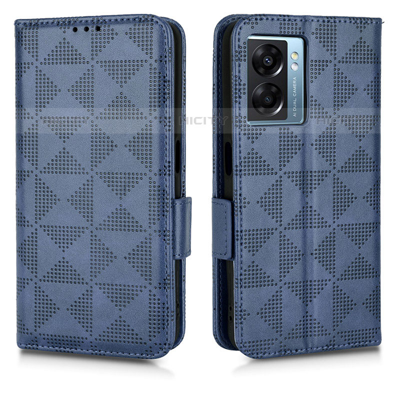 Custodia Portafoglio In Pelle Cover con Supporto C02X per OnePlus Nord N300 5G Blu