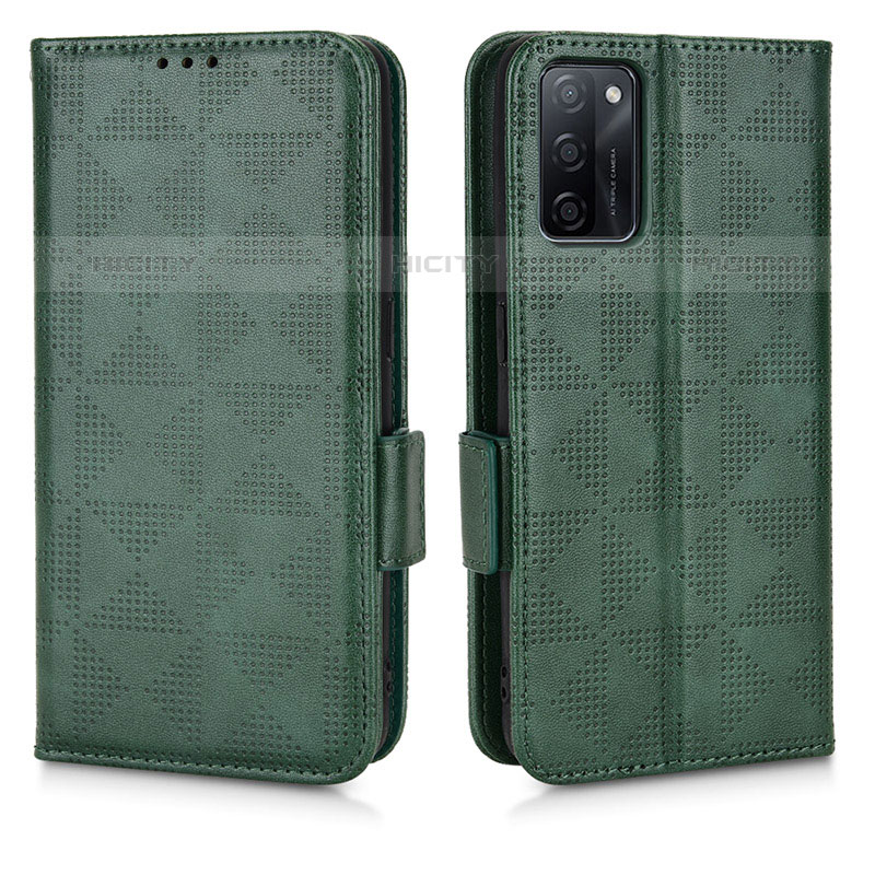 Custodia Portafoglio In Pelle Cover con Supporto C02X per Oppo A55S 5G