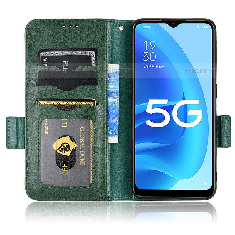 Custodia Portafoglio In Pelle Cover con Supporto C02X per Oppo A55S 5G