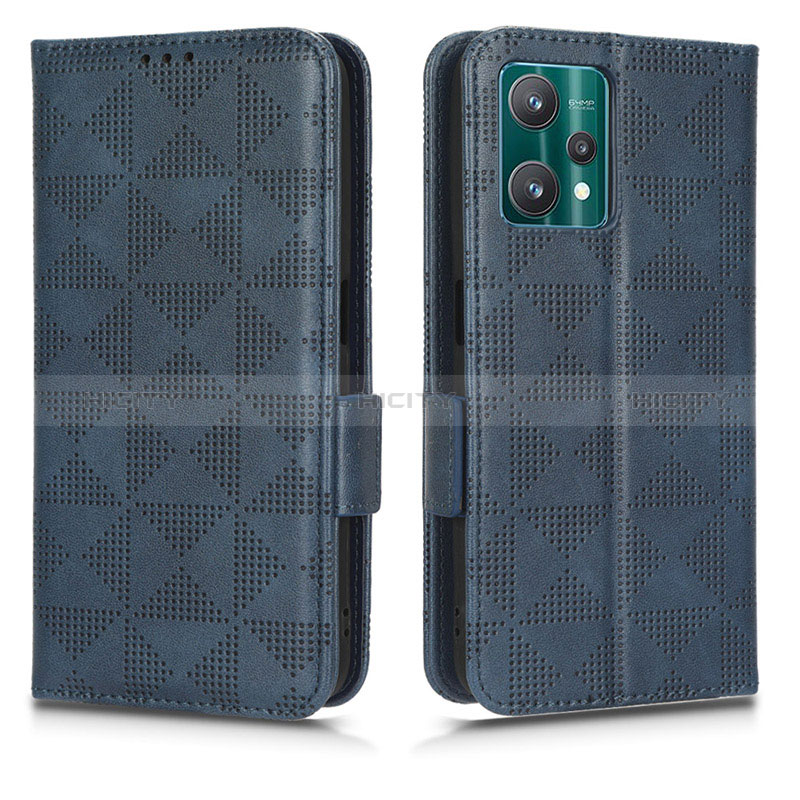 Custodia Portafoglio In Pelle Cover con Supporto C02X per Realme 9 Pro 5G Blu