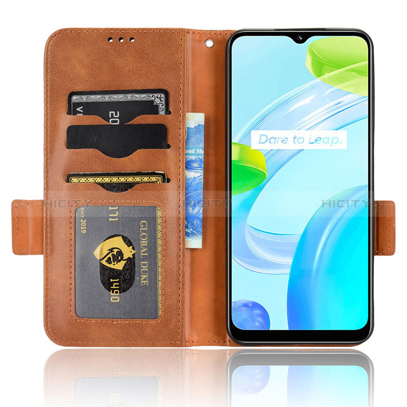 Custodia Portafoglio In Pelle Cover con Supporto C02X per Realme C30