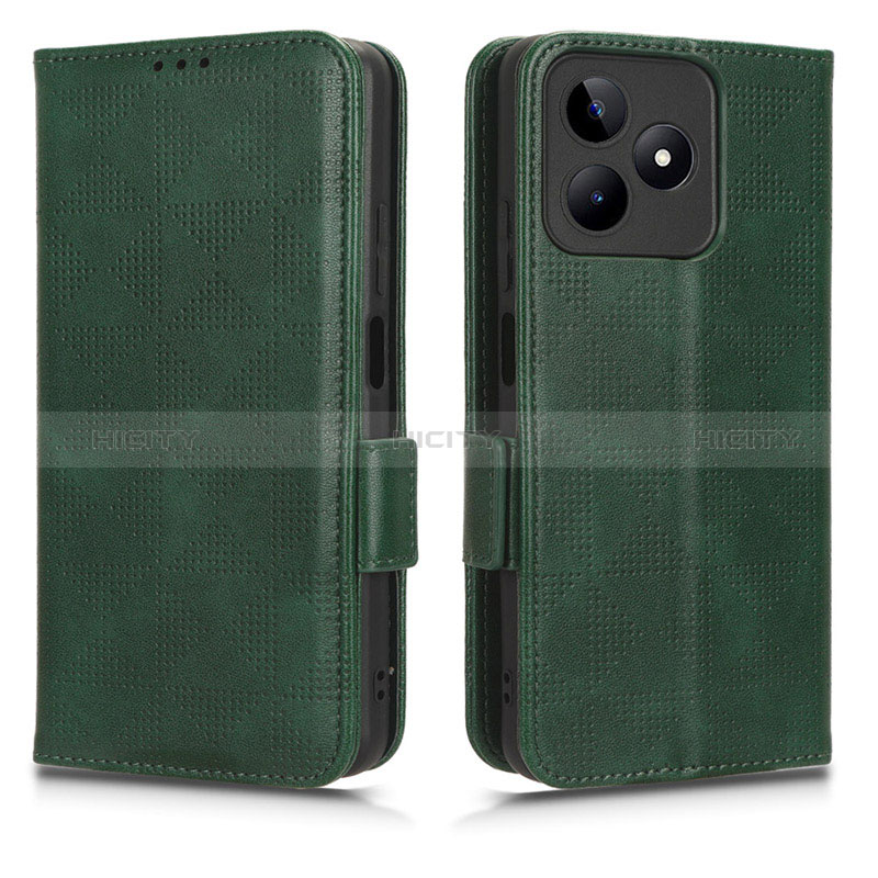 Custodia Portafoglio In Pelle Cover con Supporto C02X per Realme C51