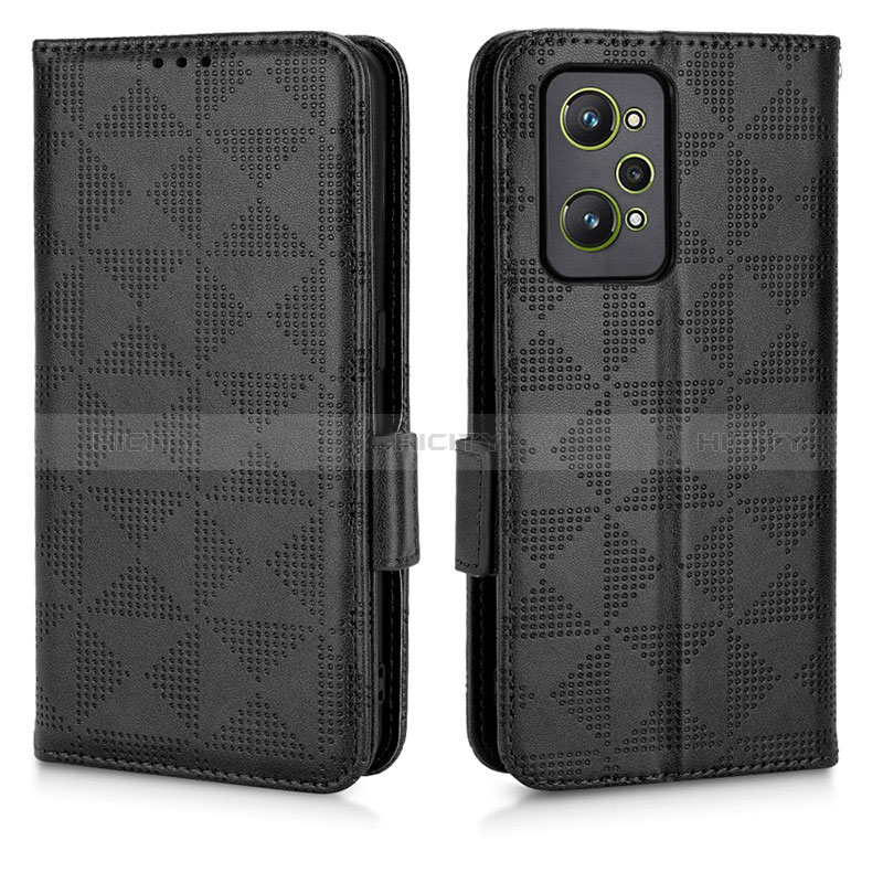 Custodia Portafoglio In Pelle Cover con Supporto C02X per Realme GT Neo2 5G Nero