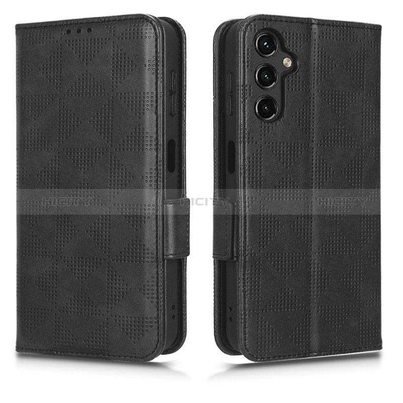 Custodia Portafoglio In Pelle Cover con Supporto C02X per Samsung Galaxy A14 5G Nero