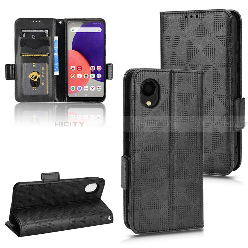 Custodia Portafoglio In Pelle Cover con Supporto C02X per Samsung Galaxy A22 5G SC-56B