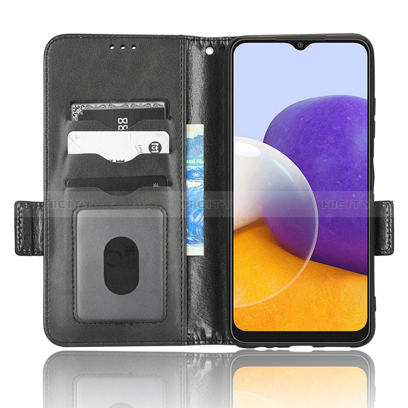 Custodia Portafoglio In Pelle Cover con Supporto C02X per Samsung Galaxy A22s 5G