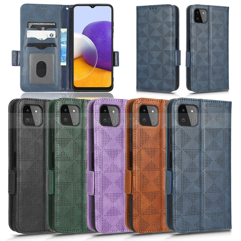 Custodia Portafoglio In Pelle Cover con Supporto C02X per Samsung Galaxy A22s 5G