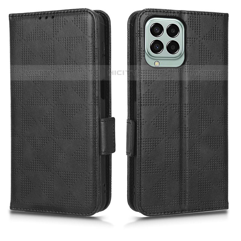 Custodia Portafoglio In Pelle Cover con Supporto C02X per Samsung Galaxy M33 5G Nero