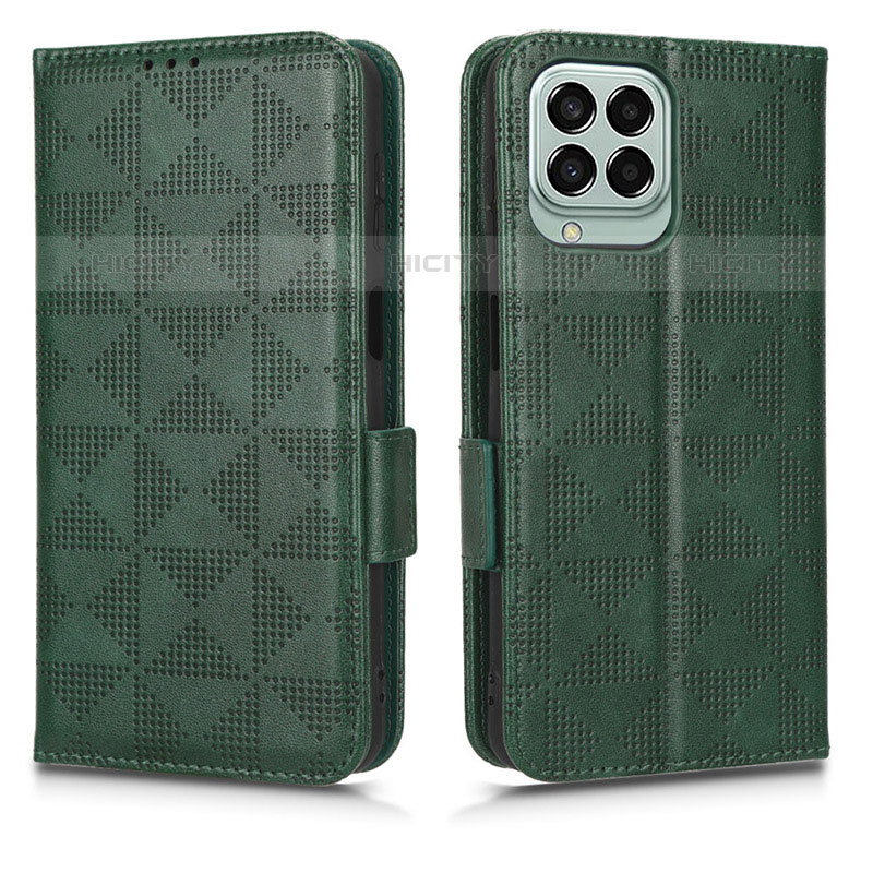 Custodia Portafoglio In Pelle Cover con Supporto C02X per Samsung Galaxy M33 5G Verde