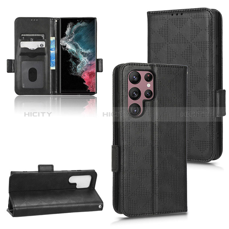 Custodia Portafoglio In Pelle Cover con Supporto C02X per Samsung Galaxy S22 Ultra 5G