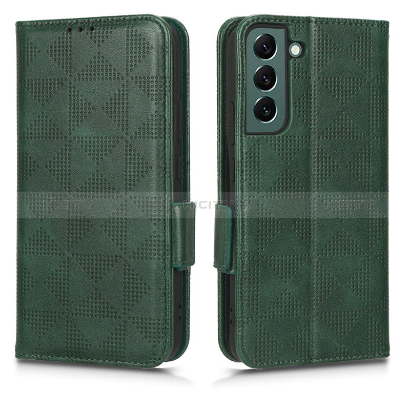 Custodia Portafoglio In Pelle Cover con Supporto C02X per Samsung Galaxy S23 Plus 5G Verde